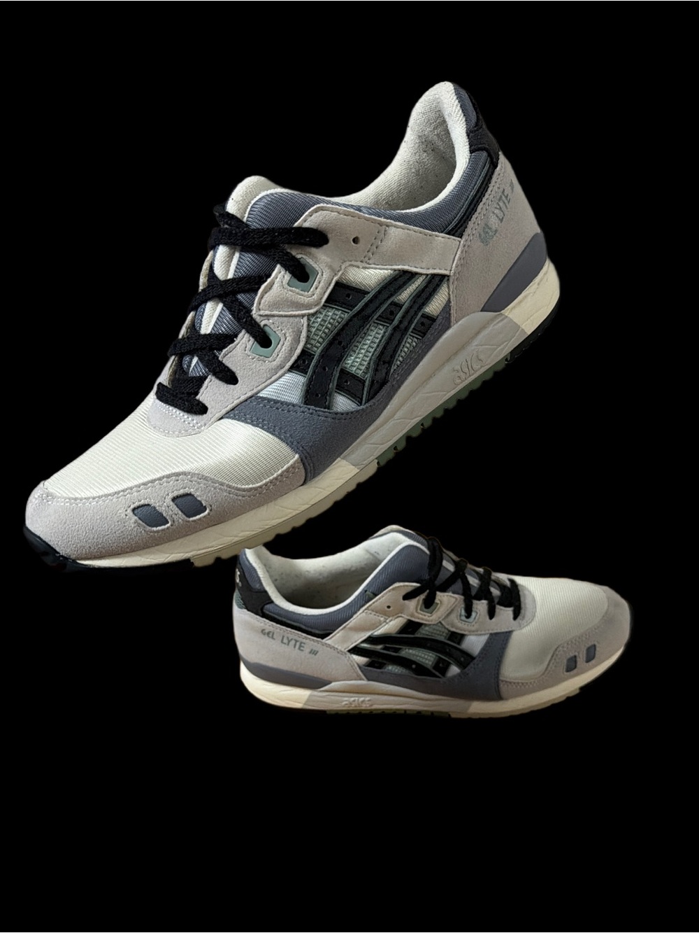 Asics GEL-LYTE III  Cream, Gray & Black Lifestyle sneakers Men’s size 10.5